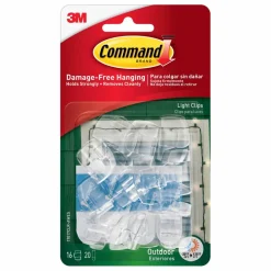 3M Command™ Outdoor Light Clips, Clear