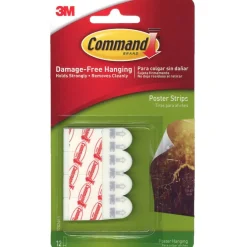 3M Command™ Removable Poster Strips, 6 Packs of 12