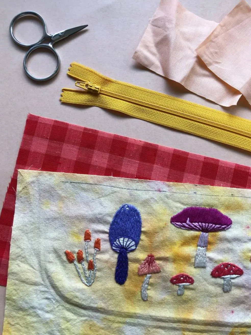 MCreativeJ Mushrooms - Peel Stick and Stitch Hand Embroidery Patterns