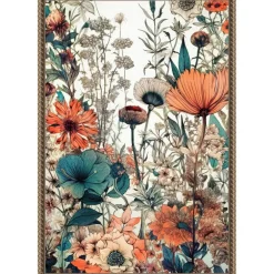 Meadow flowers 9 by Justyna Jaszke Framed Canvas Wall Art
