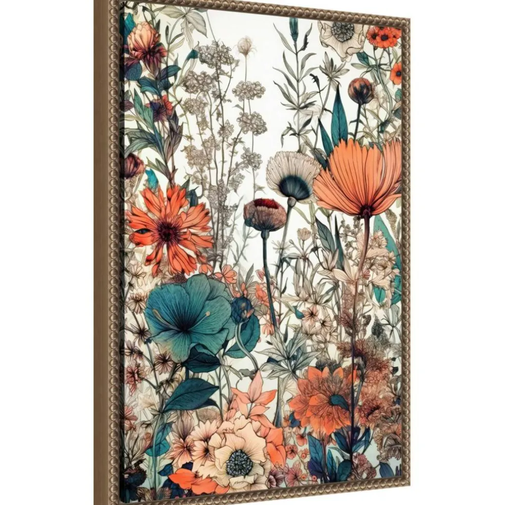Meadow flowers 9 by Justyna Jaszke Framed Canvas Wall Art