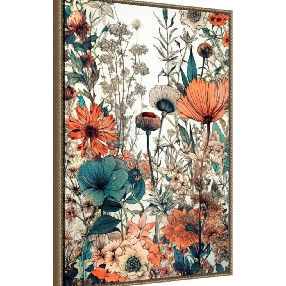 Meadow flowers 9 by Justyna Jaszke Framed Canvas Wall Art