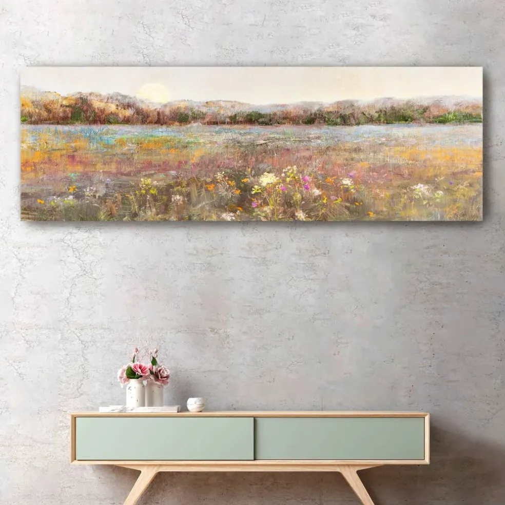 Meadow Moonrise Canvas Giclee