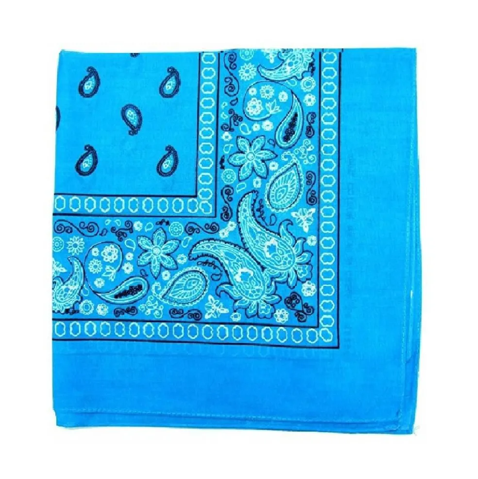 Mechaly Paisley 100% Cotton Bandanas - 6 Pack