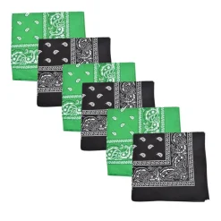Mechaly Paisley 100% Cotton Bandanas - 6 Pack