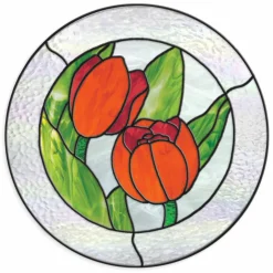 12" Medium Green Hammered Fusible Stained Glass Sheet