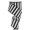 2.5" Medium Horizontal Stripe Ribbon: Black (10 Yard)