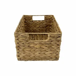 Medium Natural Woven Water Hyacinth Rectangle Basket by Ashland®