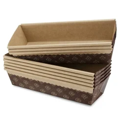 Medium Paper Baking Loaf Pan 25-Pack, 8 x 2.5 x 2 Inches
