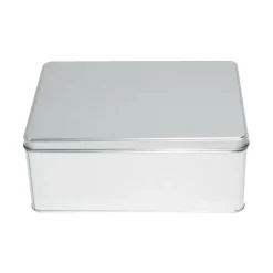 Medium Square Silver Tin Container By Celebrate It™