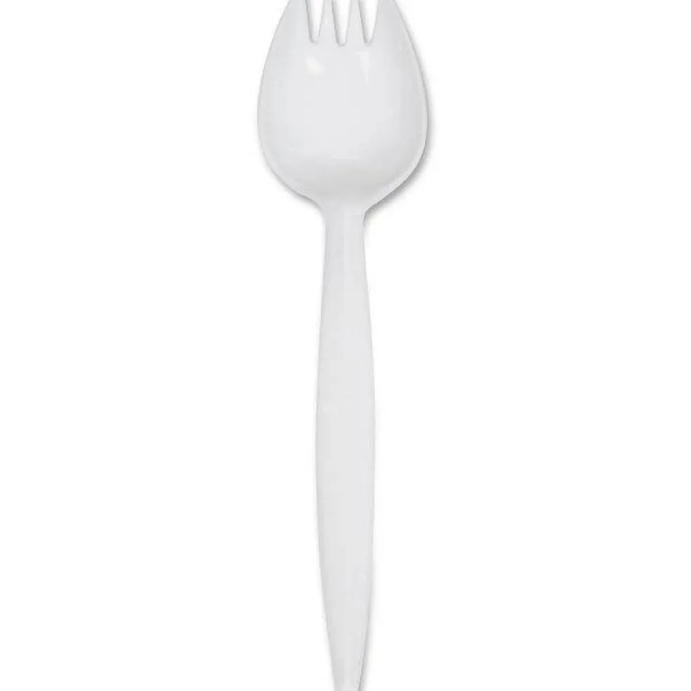 Medium-Weight Cutlery Spork - White