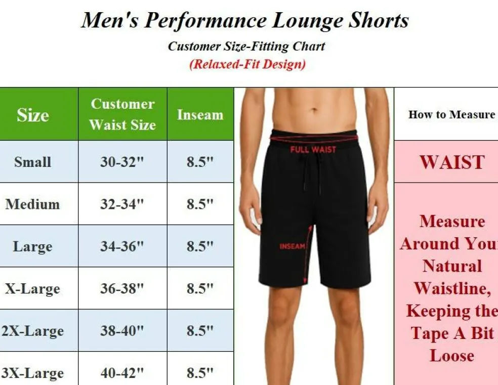 Men's Classic Poly Tech Lounge Shorts (S-3XL)