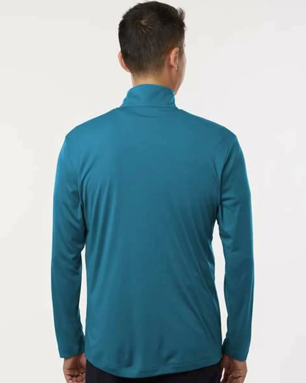 Men's Performance Quarter Zip Pullover 100% Polyester Athletic Top