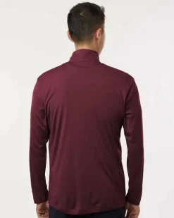 Men's Performance Quarter Zip Pullover 100% Polyester Athletic Top
