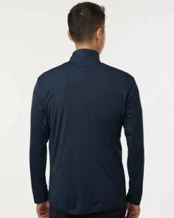 Men's Performance Quarter Zip Pullover 100% Polyester Athletic Top