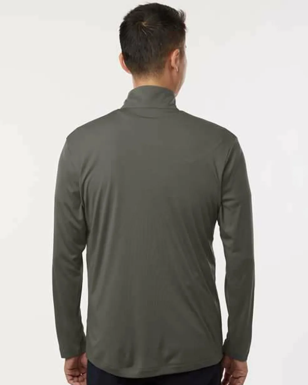 Men's Performance Quarter Zip Pullover 100% Polyester Athletic Top