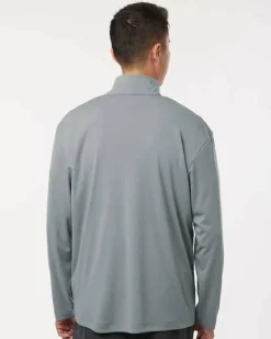 Men's Performance Quarter Zip Pullover 100% Polyester Athletic Top