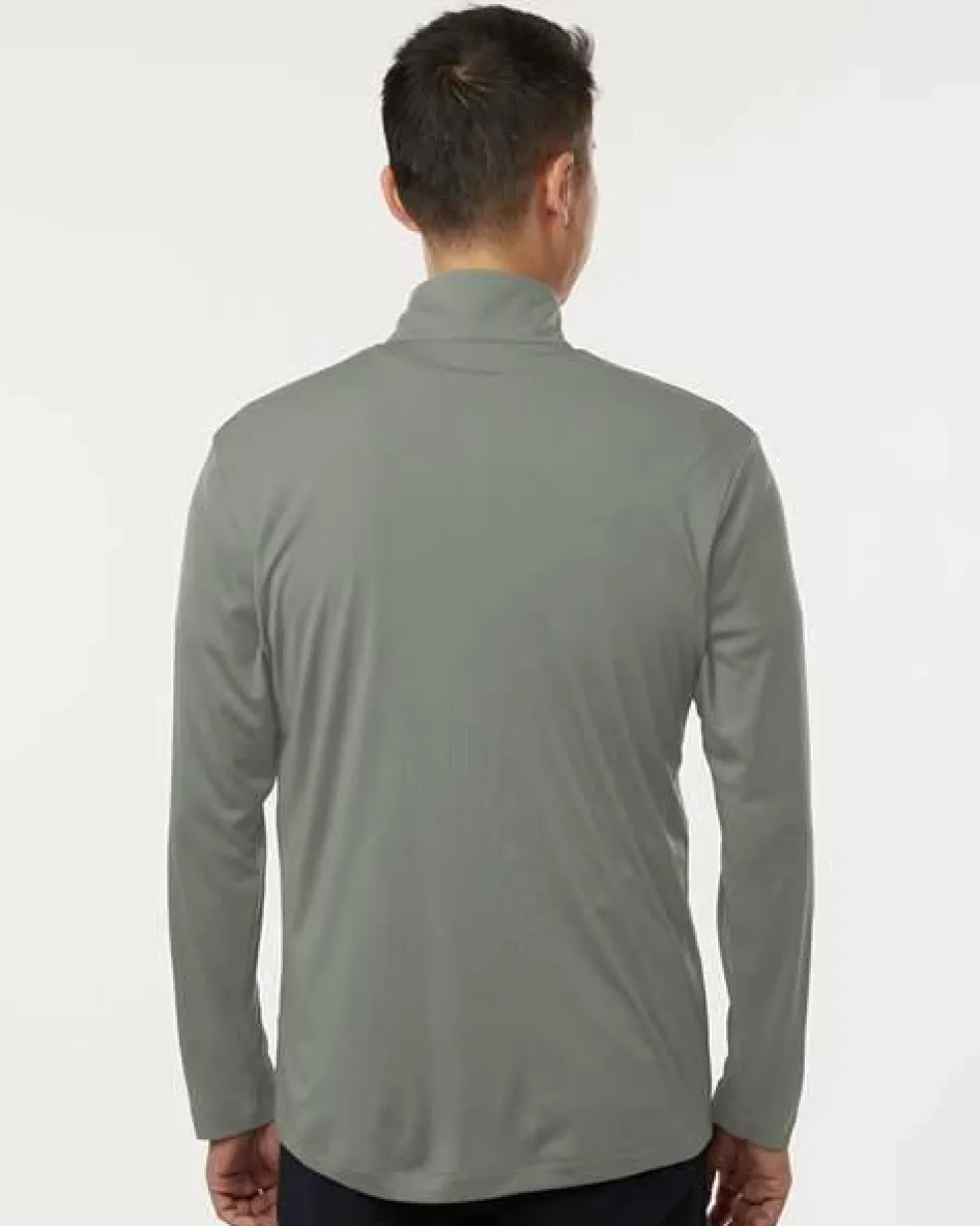 Men's Performance Quarter Zip Pullover 100% Polyester Athletic Top