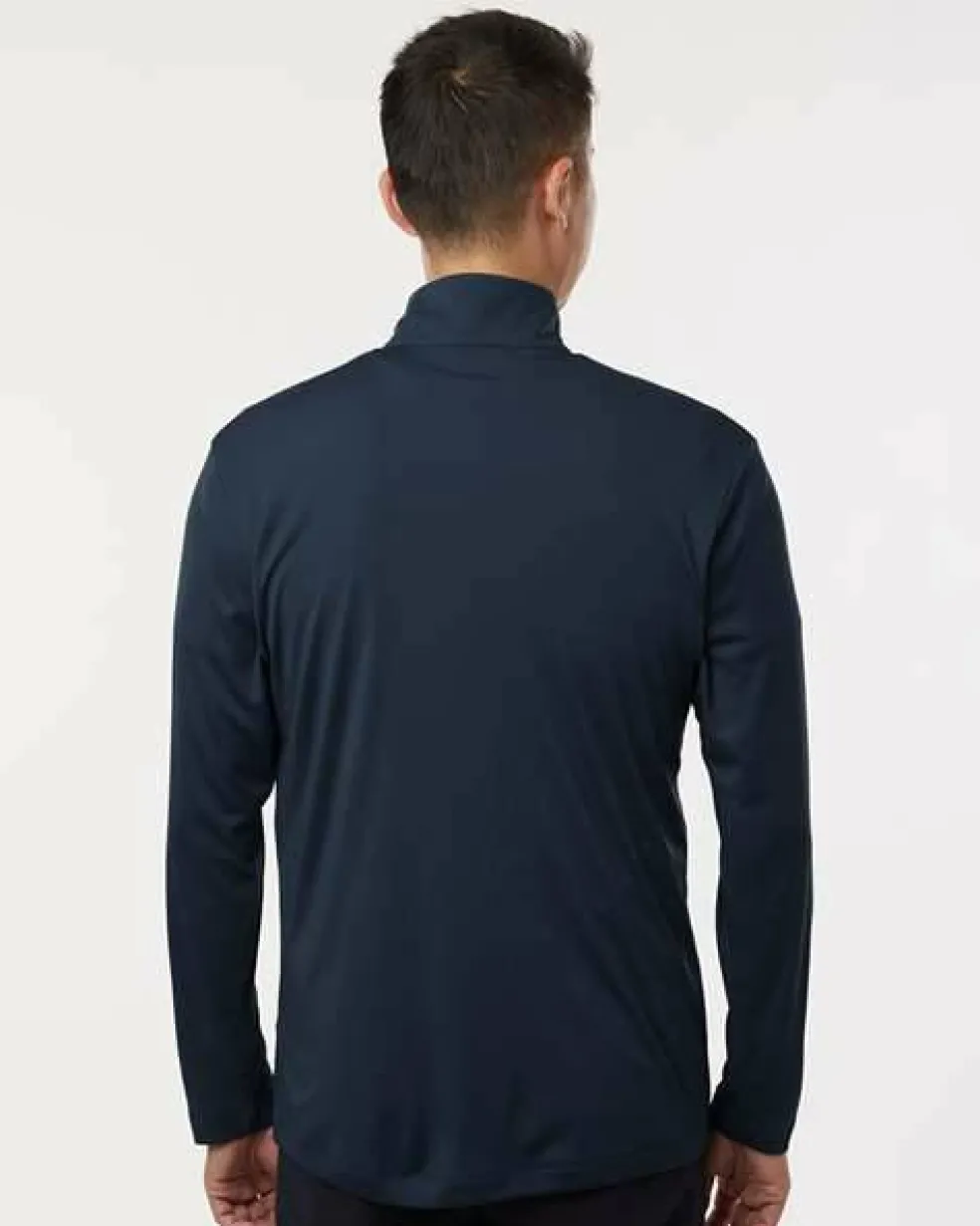 Men's Performance Quarter Zip Pullover 100% Polyester Athletic Top