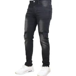 Men's Stretch Ripped Jeans -  Denim Look with Flexibility & Comfort (Sizes: 30-42)