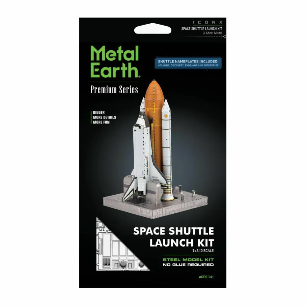 Metal Earth Premium Series ICONX 3D Metal Model Kit - Space Shuttle Launch Kit