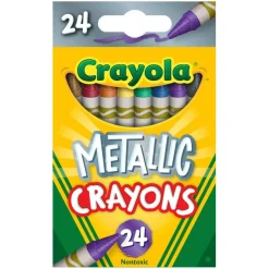 Metallic Crayons, 24 Colors