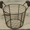 Metal Mesh Basket w/Handles - Set of 2