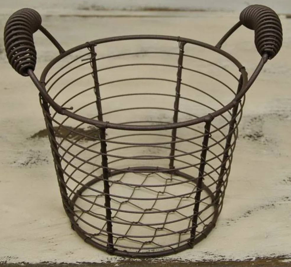 Metal Mesh Basket w/Handles - Set of 2