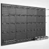 Metal Pegboard Panels 4 Pack Heavy Duty Wall Organizer with Accessories