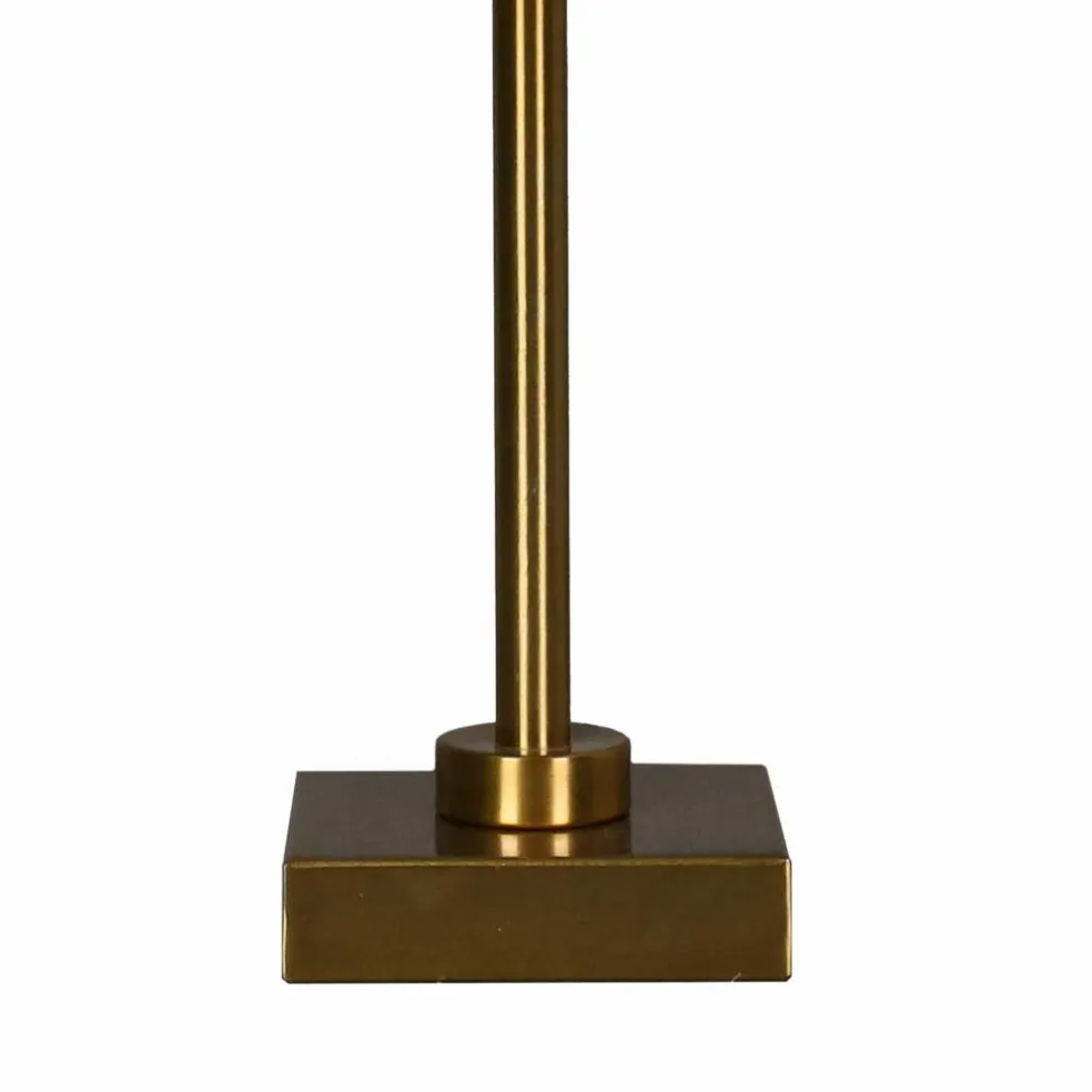 15.5" Metal Table Lamp with Natural Fabric Shade by Ashland®