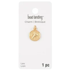 Metal Zodiac Coin Charm by Bead Landing™
