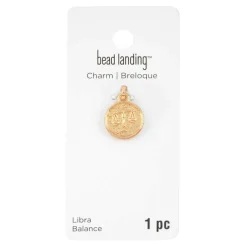 Metal Zodiac Coin Charm by Bead Landing™