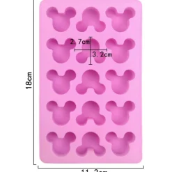 Mickey Ears Silicone Mold 15 Cavity