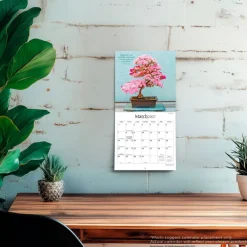 Mindful Living | 2027 7 x 14 Inch (Hanging) Monthly Mini Wall Calendar