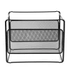 Mind Reader Black Desktop File Organizer Box