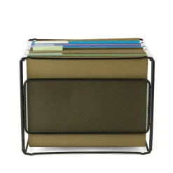 Mind Reader Black Desktop File Organizer Box