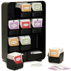 Mind Reader Black Tea Bag holder and Condiment Organizer