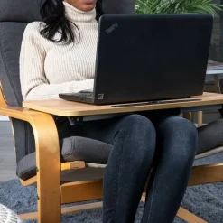 Mind Reader Freestanding Portable Foldable Lap Desk with Fold-Up Legs