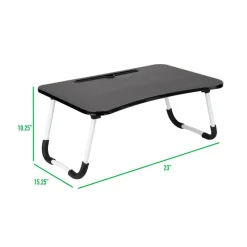 Mind Reader Freestanding Portable Foldable Lap Desk with Fold-Up Legs