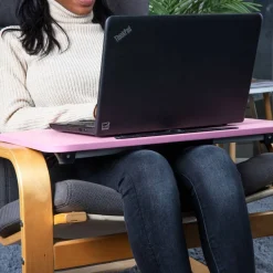 Mind Reader Freestanding Portable Foldable Lap Desk with Fold-Up Legs