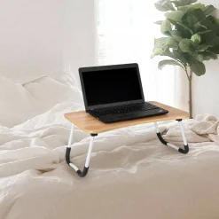 Mind Reader Freestanding Portable Foldable Lap Desk with Fold-Up Legs