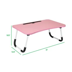 Mind Reader Freestanding Portable Foldable Lap Desk with Fold-Up Legs