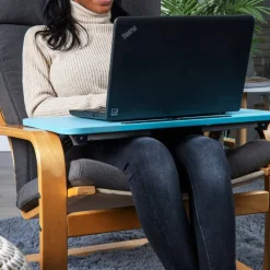 Mind Reader Freestanding Portable Foldable Lap Desk with Fold-Up Legs