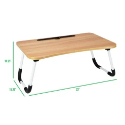 Mind Reader Freestanding Portable Foldable Lap Desk with Fold-Up Legs