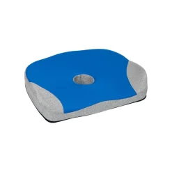 Mind Reader Harmony Collection Blue & Gray Memory Foam Ergonomic Seat Cushion