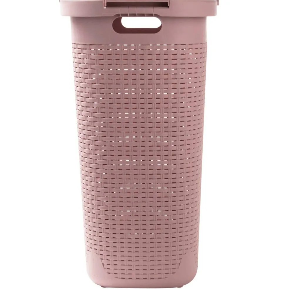 Mind Reader 60L Hamper Laundry Basket with Cutout Handles