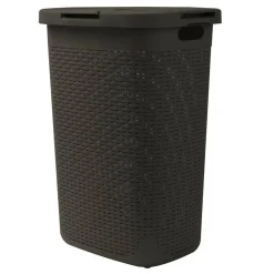 Mind Reader 60L Hamper Laundry Basket with Cutout Handles