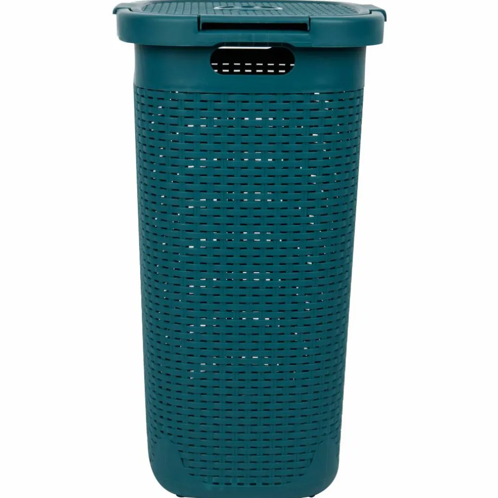 Mind Reader 60L Hamper Laundry Basket with Cutout Handles