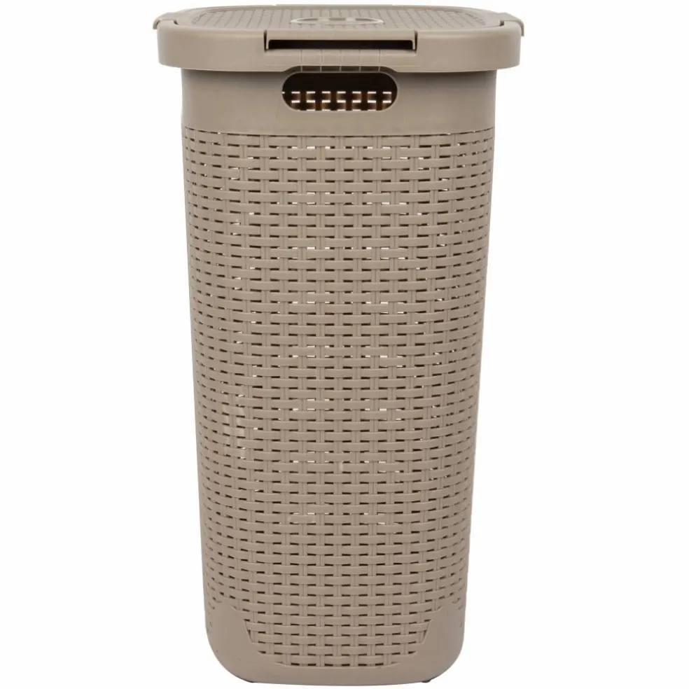 Mind Reader 60L Hamper Laundry Basket with Cutout Handles