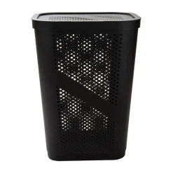 Mind Reader 60L Perforated Plastic Laundry Hamper with Lid